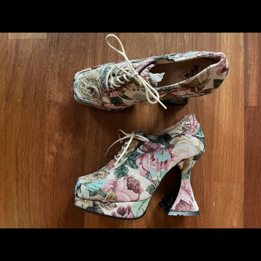 John Fluevog Munster lace up heels